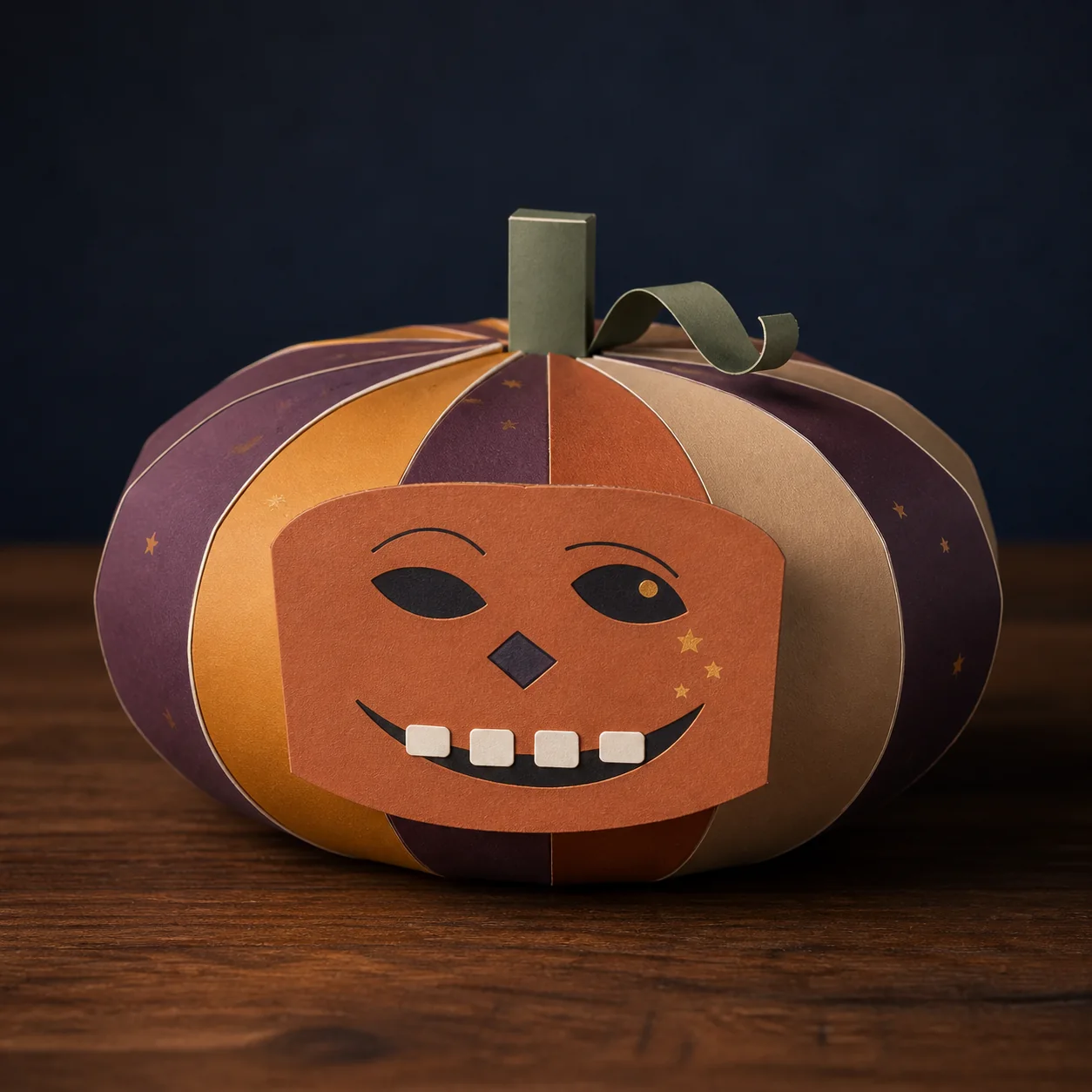 Illustrative Midnight Makers pumpkin papercraft
