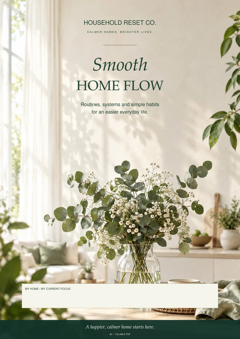 The current Smooth Home Flow digital product cover